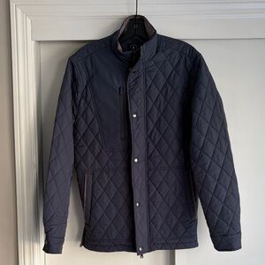 johnnie-O Quilted Dark Blue Puffer Jacket